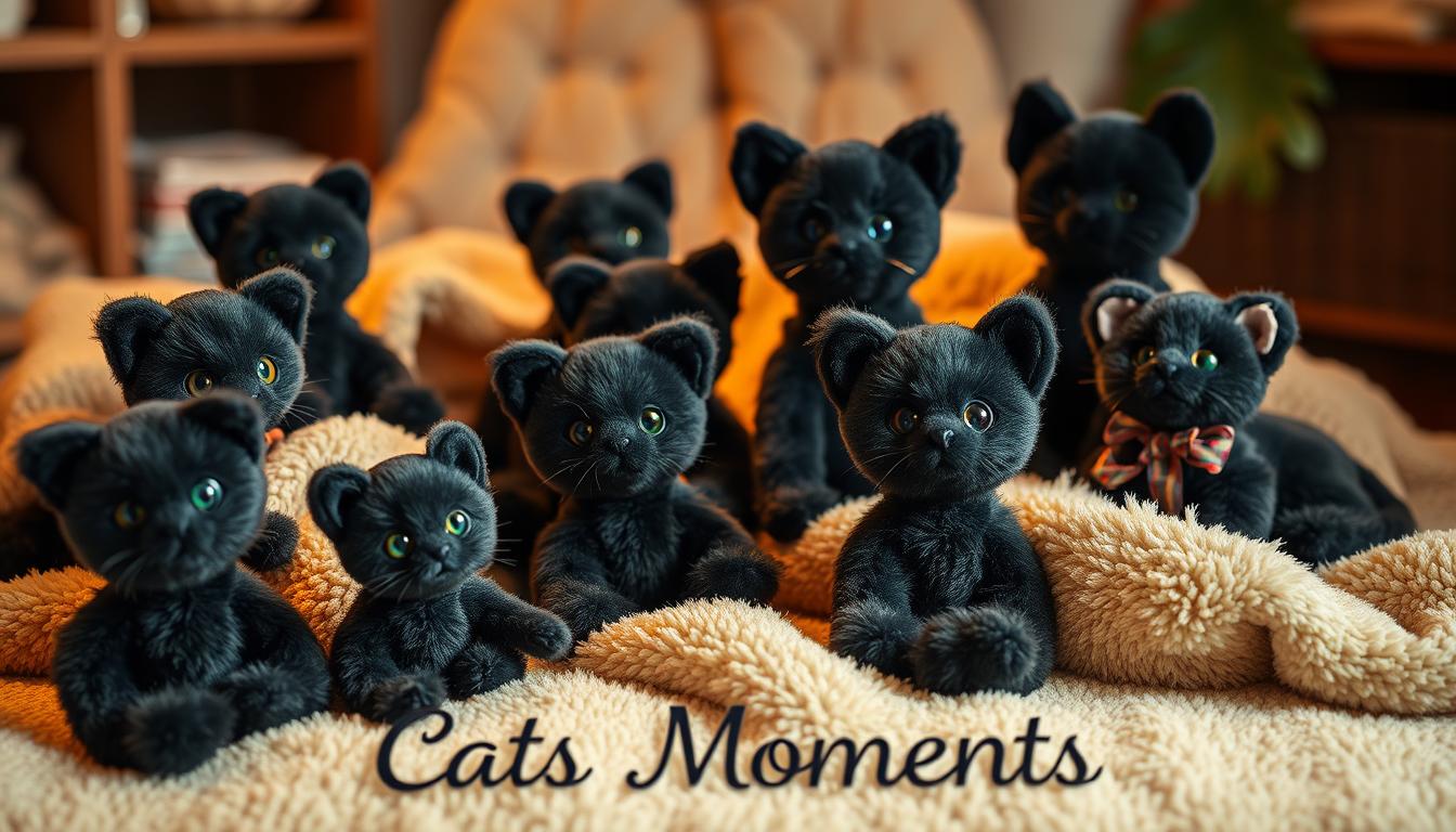 black cat cuddly toy